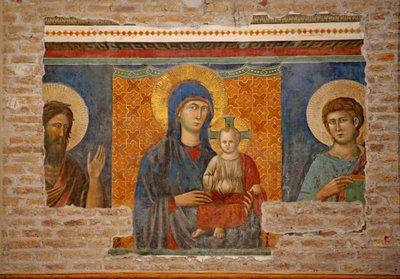 The Virgin & Child with St John the Baptist and St John, in the Chapel of Saint Pasqual Baylon by Unknown